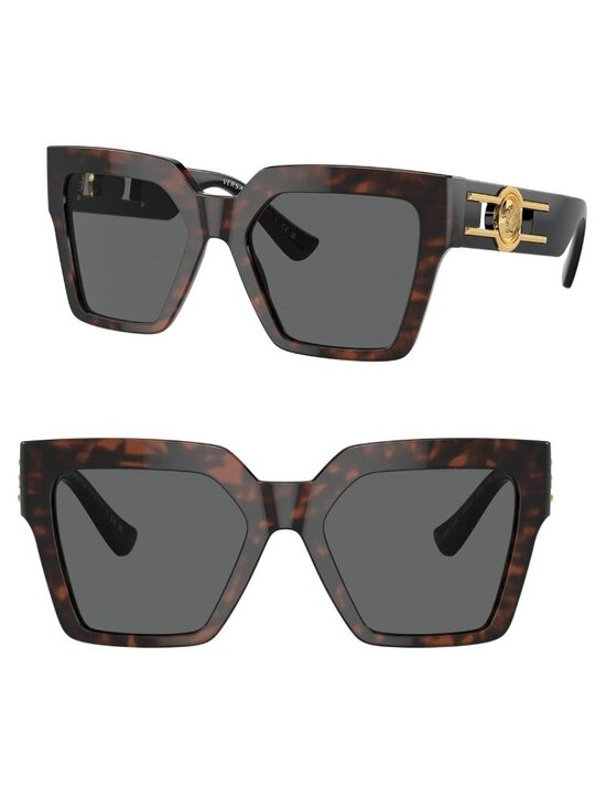 Versace 4458 5429/87 Women\'s 54mm Butterfly Sunglasses Havana/Grey Acetate Italy main image 5